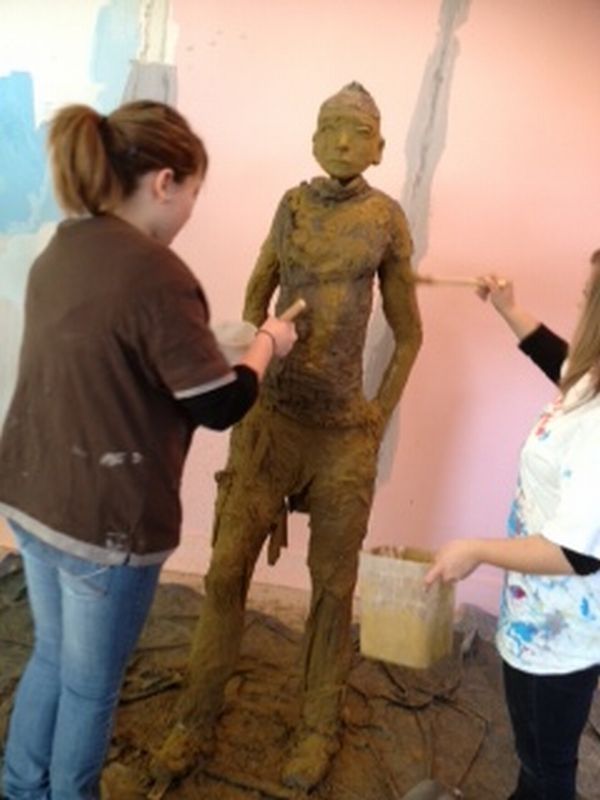 Sculptures m&eacute;moire Robert Aubry