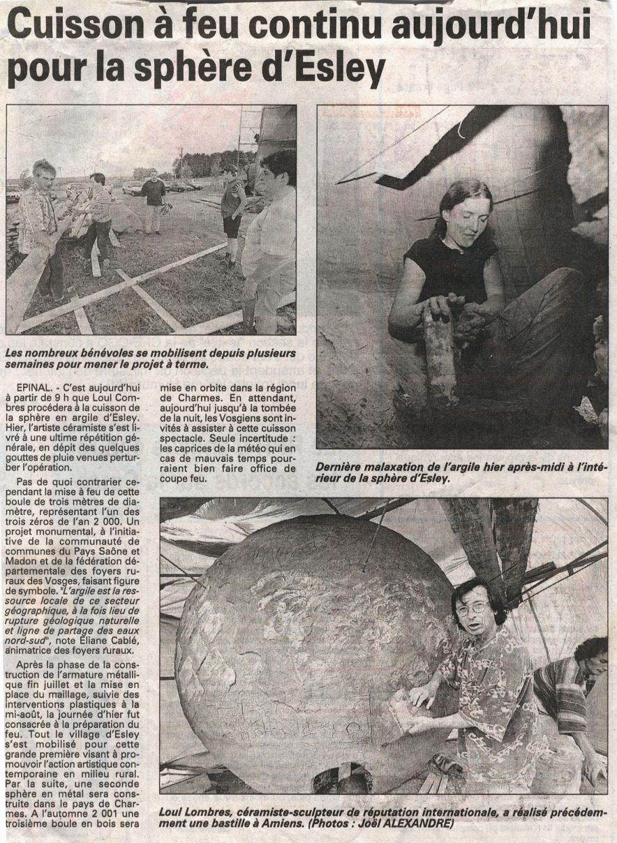 Sph&egrave;re pour l'an 2000 &agrave; Darney