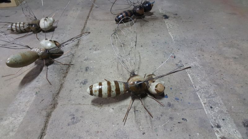 Projet artistique insectes pollinisateurs