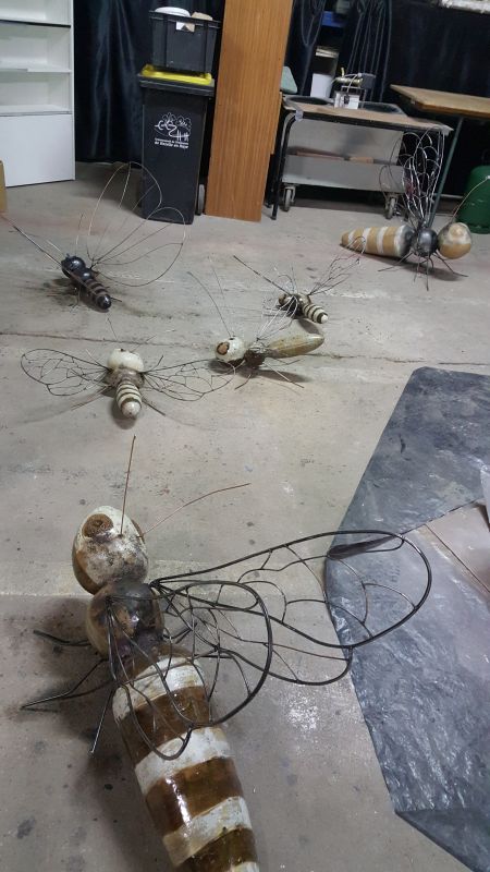 Projet artistique insectes pollinisateurs