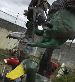 Projet Totem jardin centre de d&eacute;tention