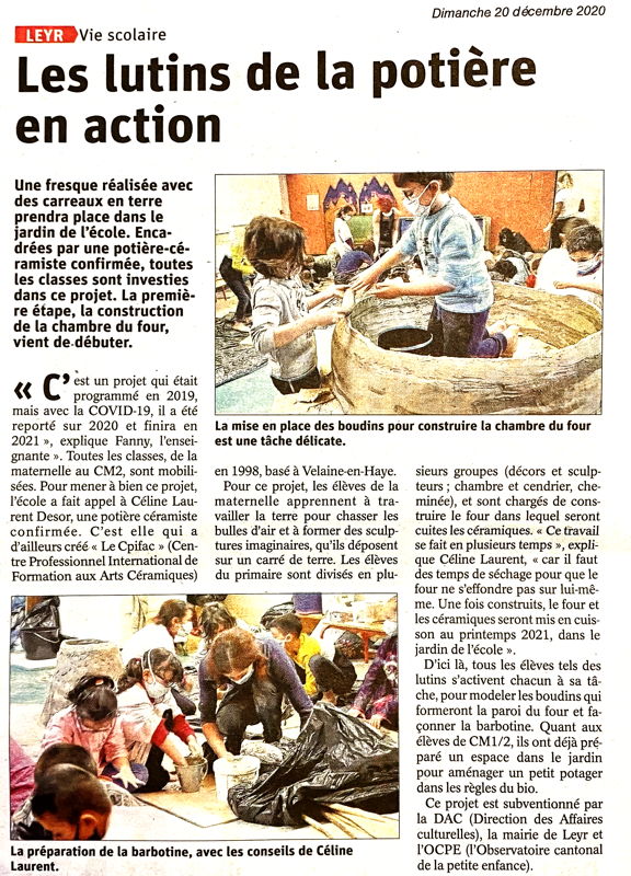 Projet fresques murales et construction de four &agrave; bois dans les &eacute;coles